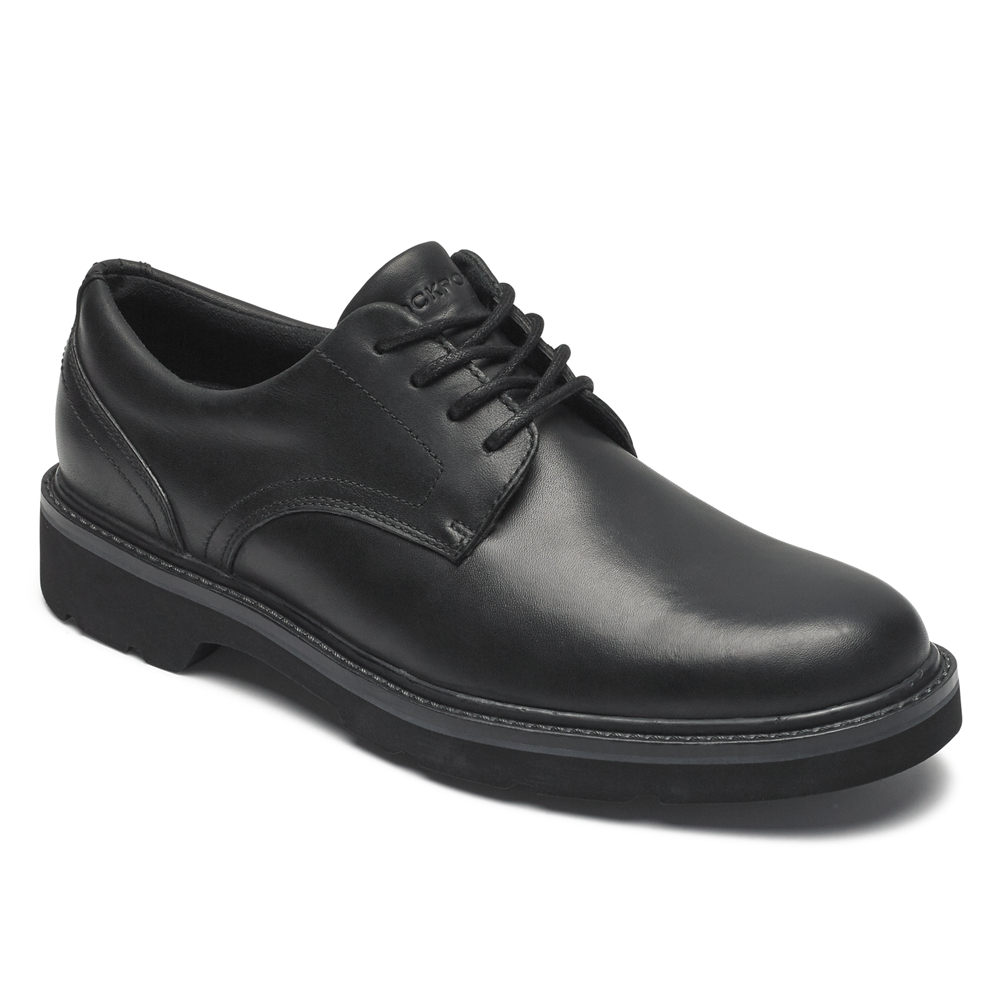 ロック ポート ビジネス シューズ メンズ 黒 - Charlee Waterproof Plain Toe - XRD876104